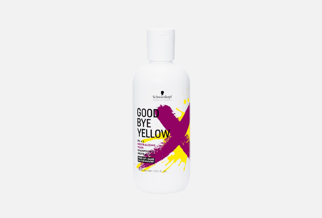 Высокопигментированный нейтрализующий шампунь против желтизны волос Schwarzkopf Professional Goodbye Yellow 