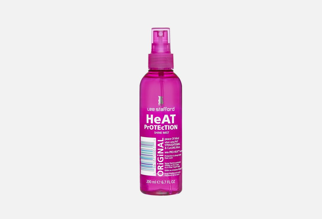 Термозащитный спрей для придания блеска волосам Lee Stafford heat protection shine mist 