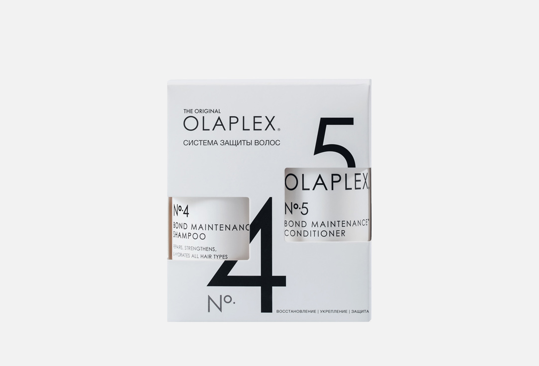 Набор "Система защиты волос" No.4-5 (Лимитированный выпуск) Olaplex Bond Maintenance System No.4-5 (Limited edition) 