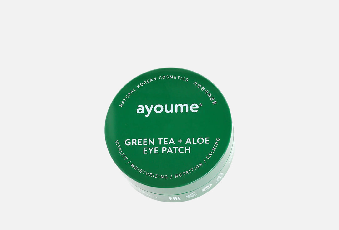 Изображение товара Маски-патчи для глаз Ayoume GREEN TEA+ALOE EYE PATCH
