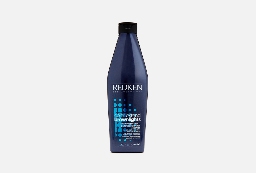Шампунь с синим пигментом для нейтрализации тёмных волос Redken Brownlights 