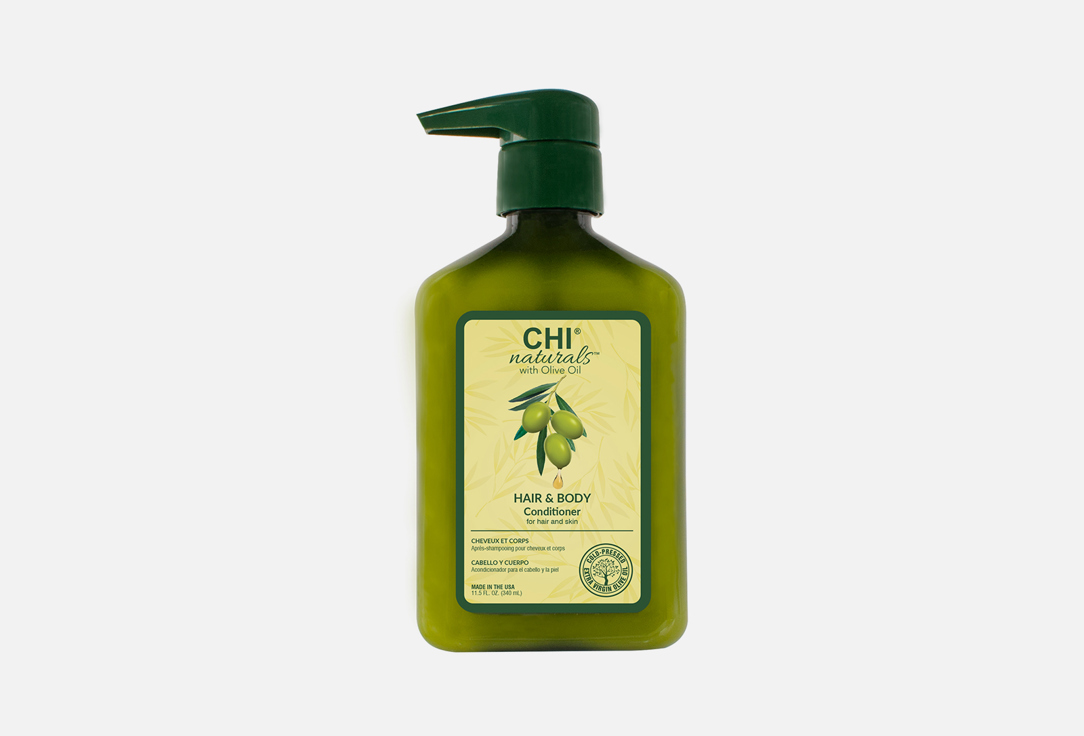 Кондиционер CHI OLIVE NATURALS Conditioner 340 мл масло для волос и тела chi naturals with olive oil olive