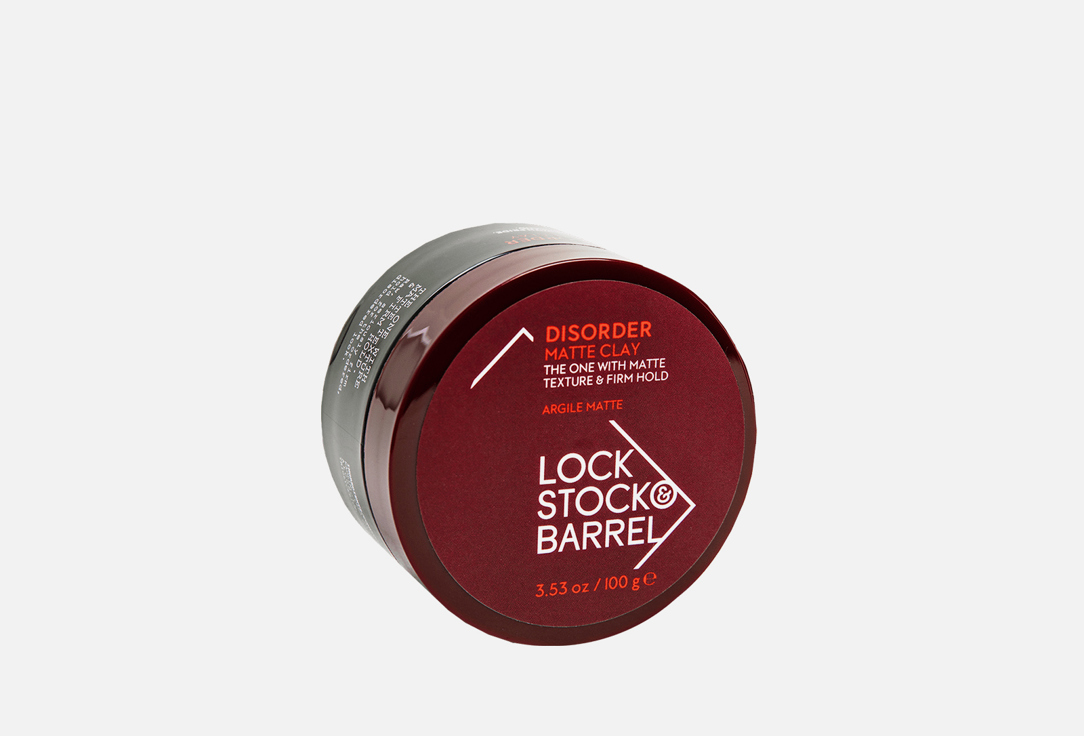 Ультраматовая жесткая глина LOCK STOCK & BARREL Disorder ultra matte clay 100 г глина для густых волос lock stock
