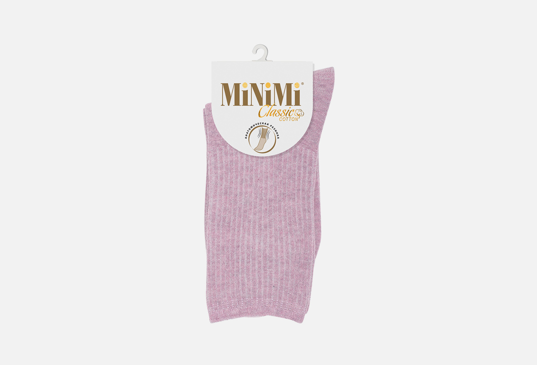 Носки MINIMI COTONE меланж розовые 35-38 мл minimi носки женские minimi mini cotone укороченные menta 35 38