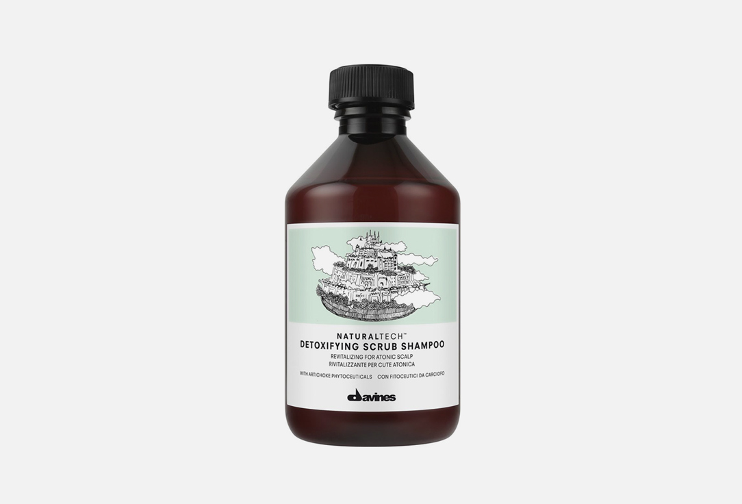 цена Детоксирующий шампунь-скраб DAVINES Detoxifying Scrub Shampoo 250 мл