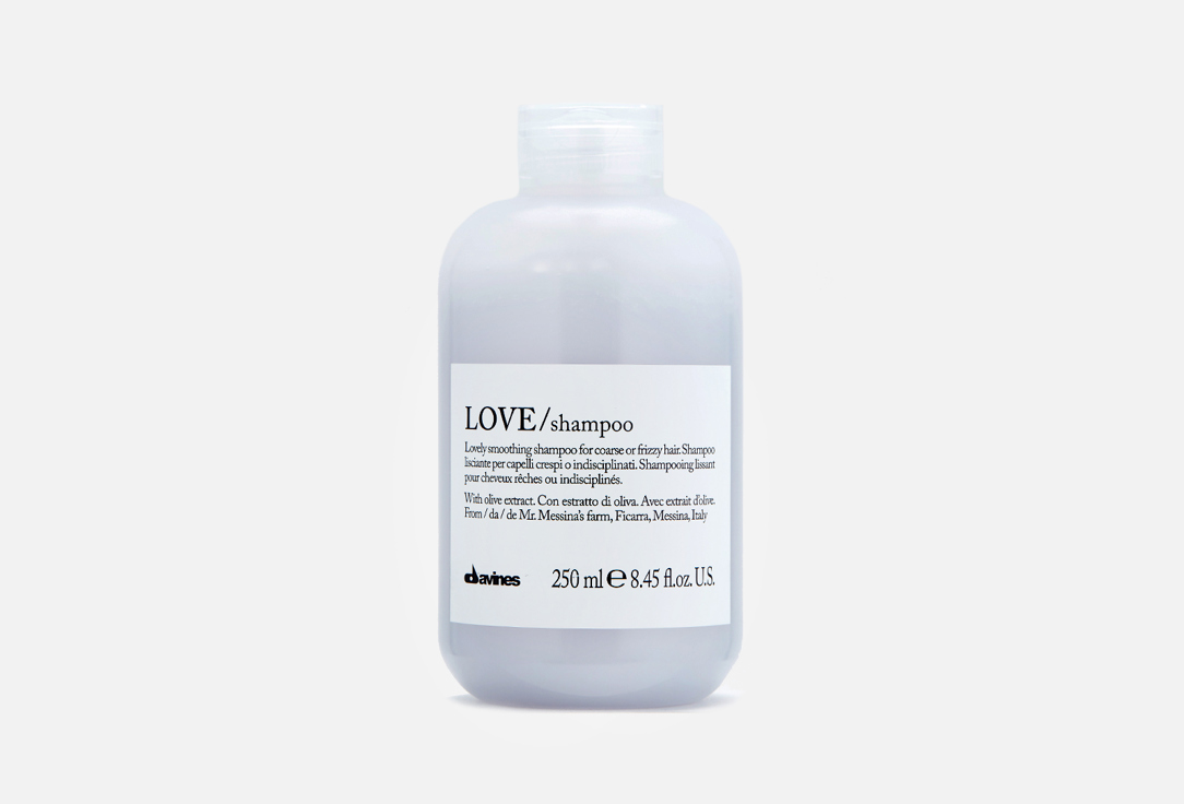 Шампунь для разглаживания завитка DAVINES LOVE shampoo, lovely smoothing shampoo 250 мл цена и фото