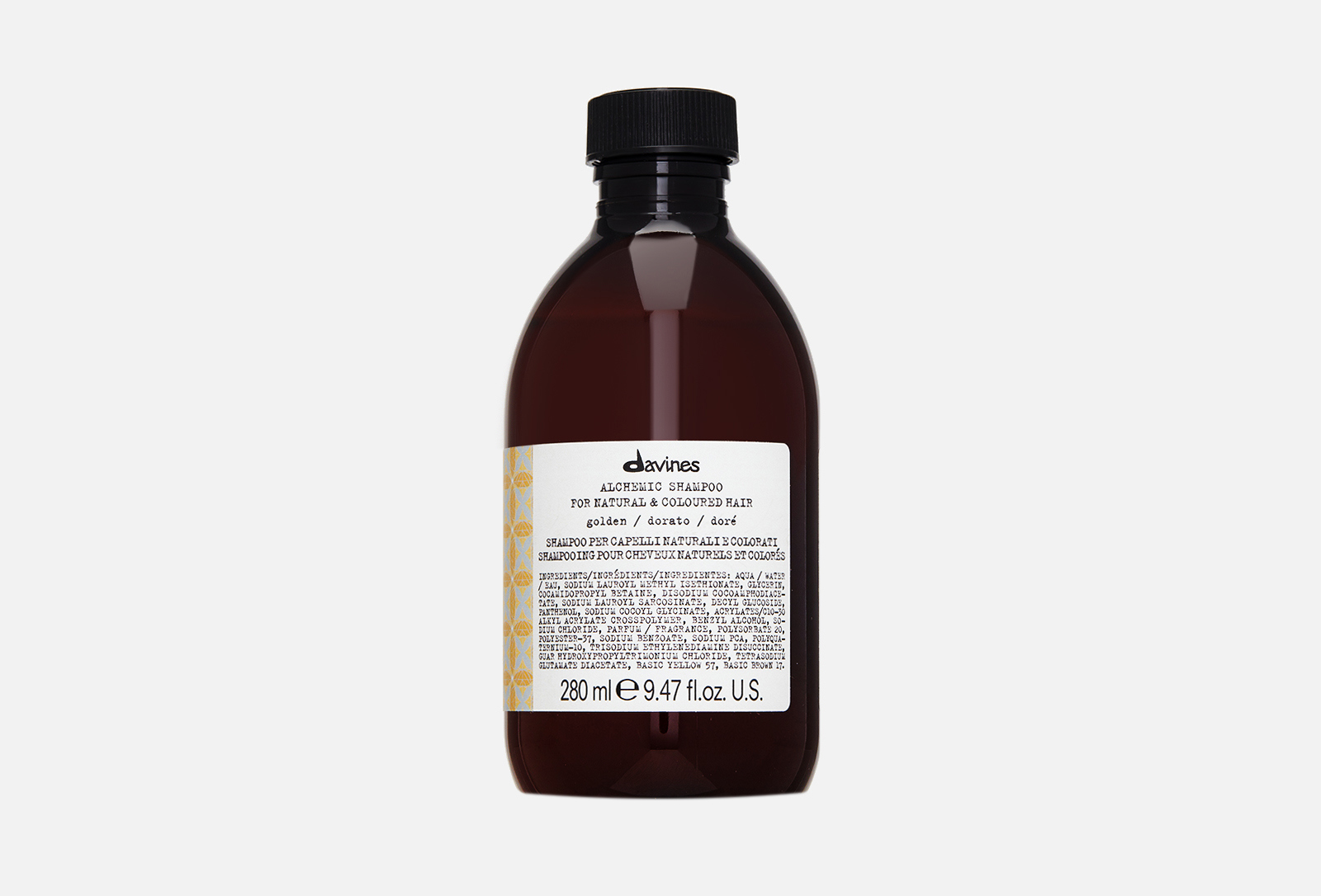 Davines Шампунь для натуральных и окрашенных волос (Золотой) ALCHEMIC ...