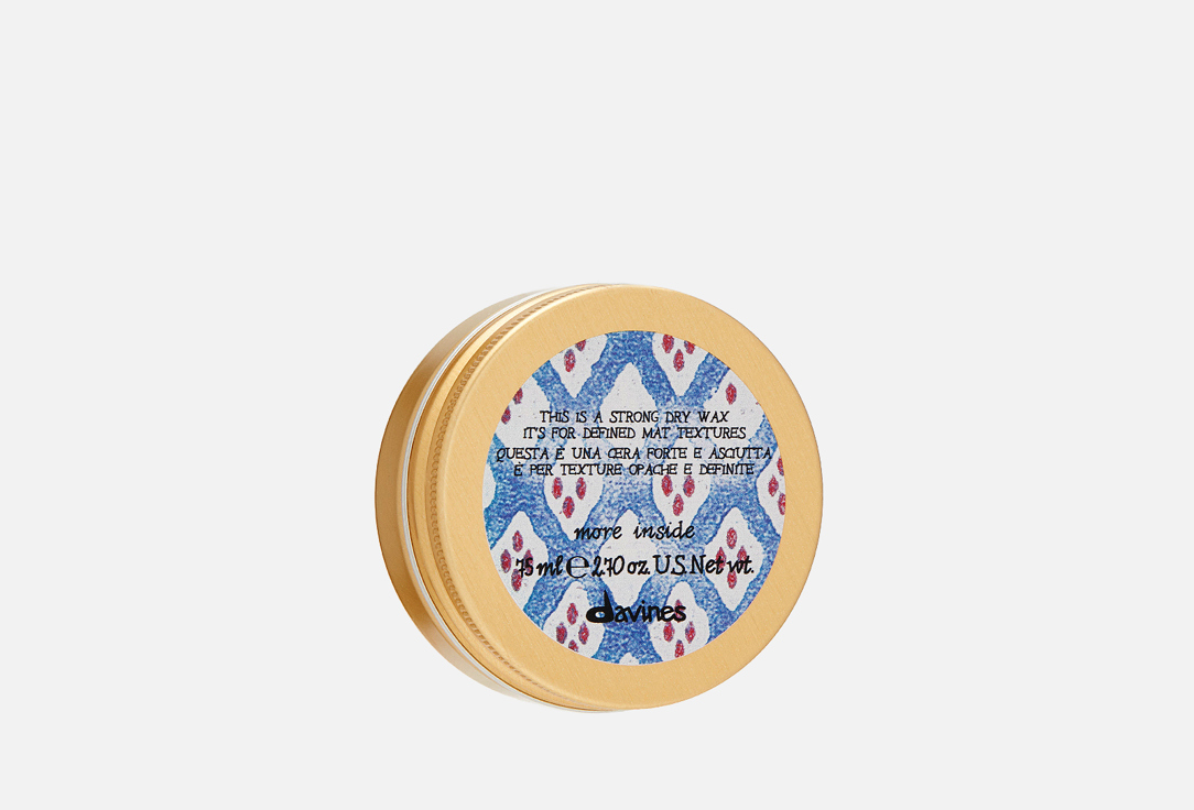 Сухой воск для текстурных матовых акцентов DAVINES More Inside Strong Dry Wax 75 мл