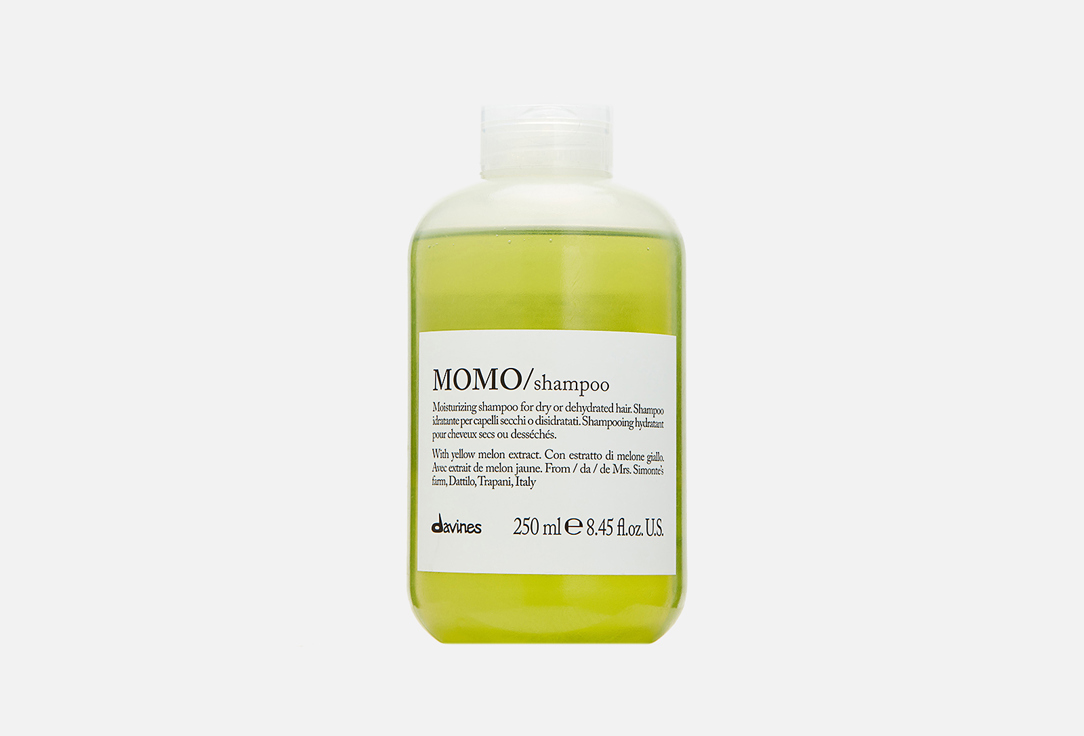 Шампунь для глубокого увлажения волос DAVINES MOMO shampoo 250 мл davines твёрдый шампунь для глубокого увлажнения волос momo shampoo bar