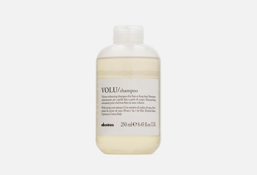 Шампунь для придания объема волосам DAVINES VOLU shampoo 250 мл средство для придания волосам гладкости и объема lador wonder tear 250 мл