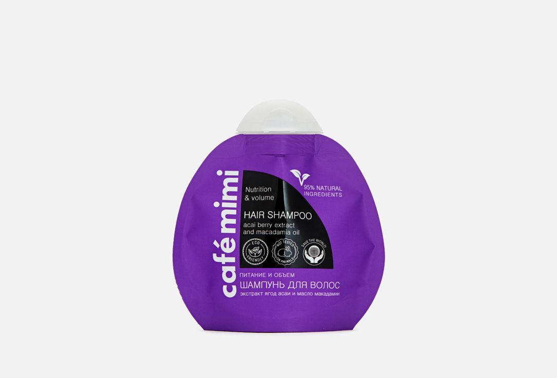 Питательный шампунь для волос  Café mimi Nutrition&Volume 