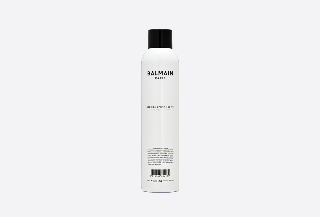 Спрей для укладки волос средней фиксации BALMAIN PARIS Session Spray Medium 300 мл balmain session spray medium спрей для укладки волос средней фиксации 300 ml
