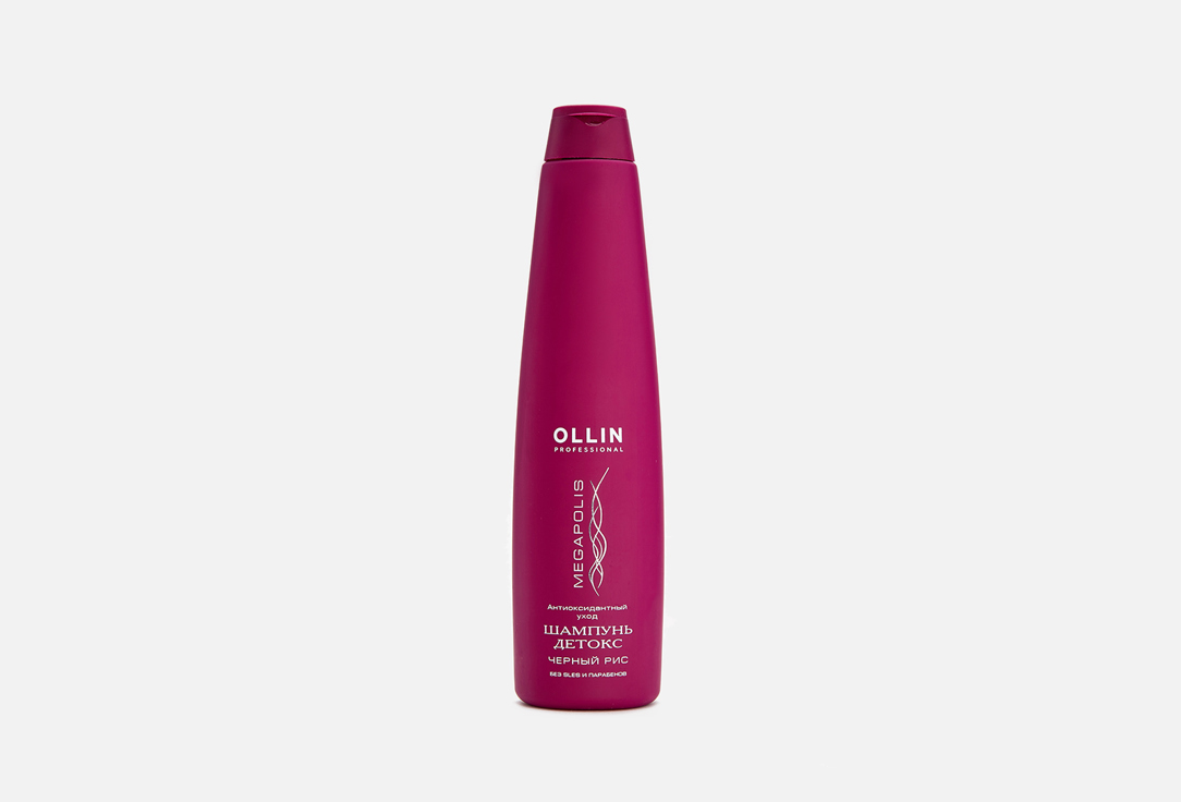 Шампунь-детокс для волос OLLIN PROFESSIONAL MEGAPOLIS 400 мл шампунь для волос на основе черного риса megapolis shampoo black rise шампунь 400мл