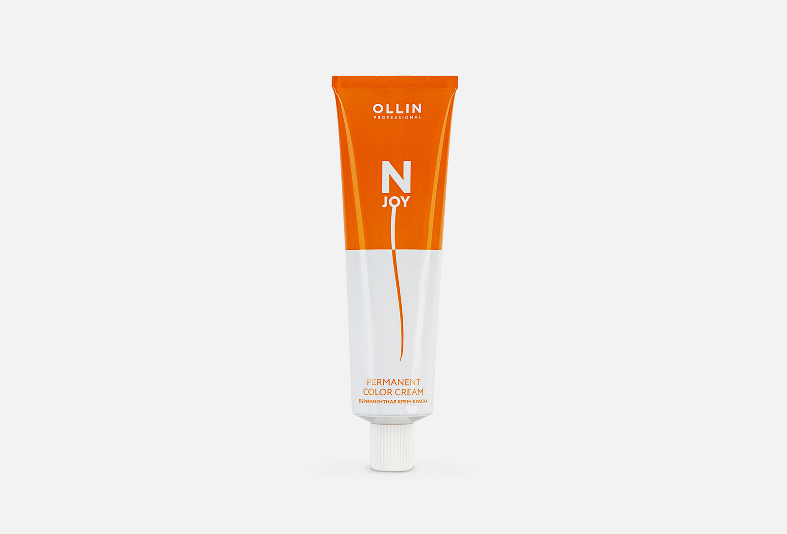 Ollin Professional Перманентная крем-краска для волос N-JOY 4/71, шатен ...