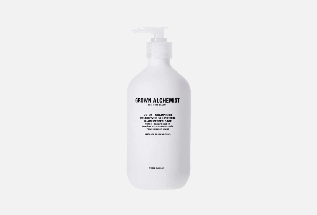 Шампунь для волос GROWN ALCHEMIST DETOX — SHAMPOO 500 мл тоник детокс для лица grown alchemist detox toner 100 мл
