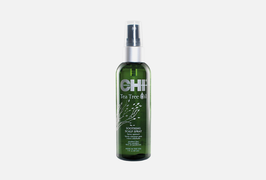 Спрей для кожи головы успокаивающий CHI TEA TREE OIL spray 89 мл chi успокаивающий шампунь с маслом чайного дерева 355 мл chi tea tree oil