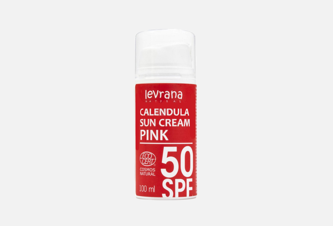 Солнцезащитный крем для тела SPF50  Levrana Pink Calendula 