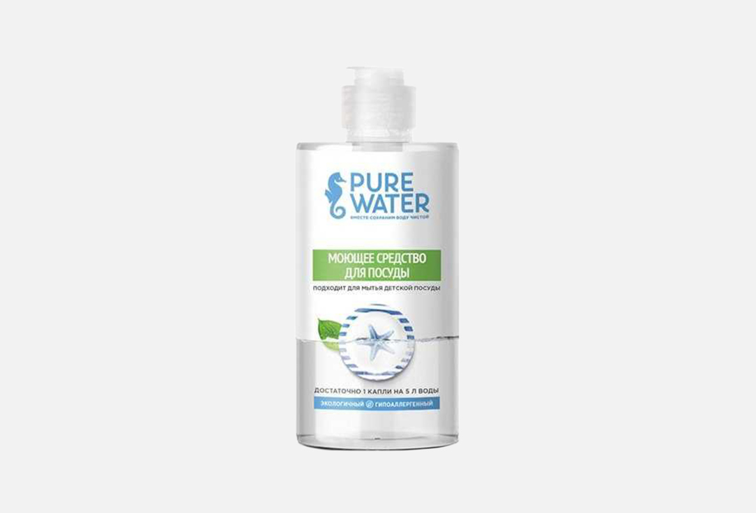pure water pure water brand floor gel 480 ml Средство для мытья посуды PURE WATER Pure Water гипоаллергенное 450 мл