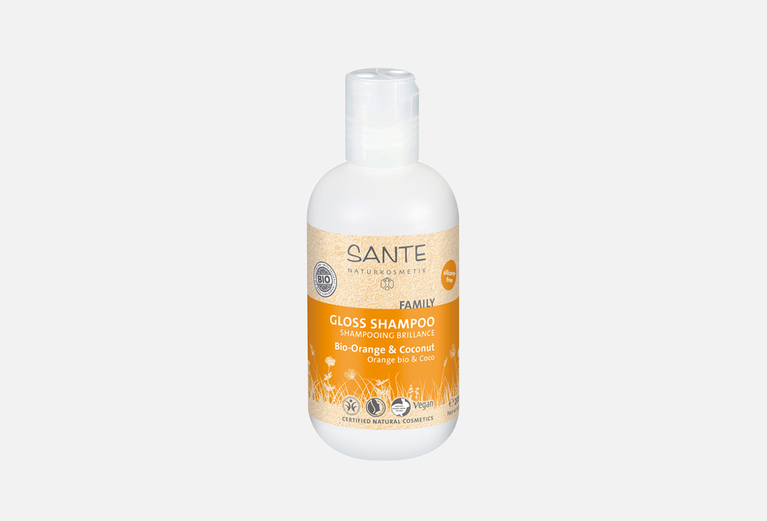 Шампунь для блеска волос SANTE Family Orange & Coconut 