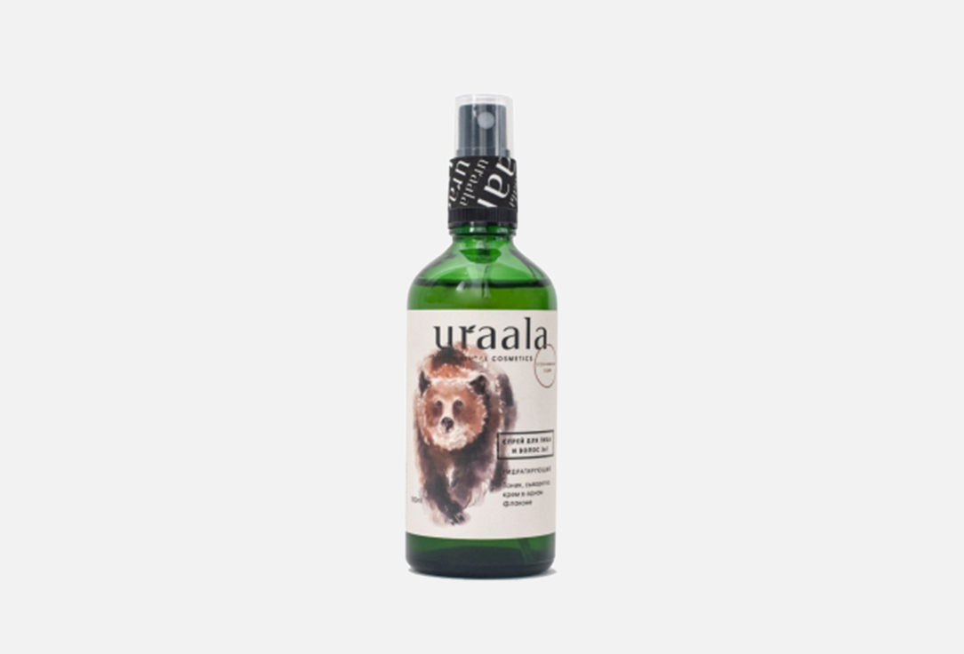 Спрей для лица и волос гидратирующий URAALA 3в1 100 мл спрей для фиксации волос uraala medium 50 мл