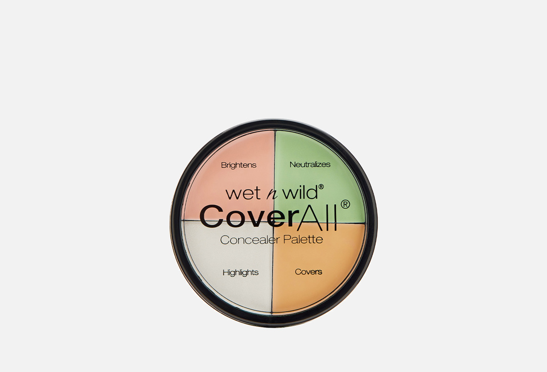 Набор корректоров для лица WET N WILD Coverall Concealer Palette 6 мл база под макияж wet n wild coverall primer base de teint 25 мл