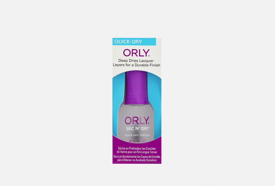 Моментальная сушка с проникающим эффектом ORLY SEC N' DRY 18 мл сушка момент для сияния orly flash dry drops 18 мл