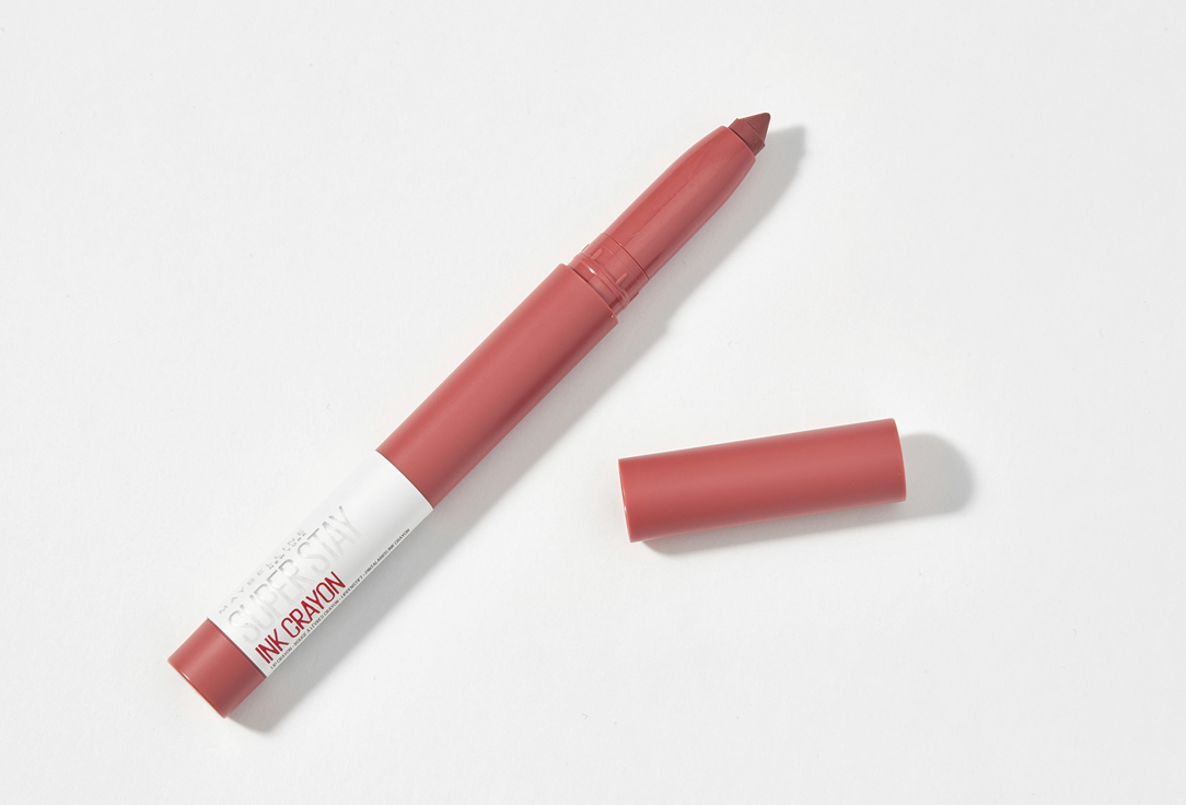 	Суперстойкая помада-стик для губ Maybelline New York Superstay Ink Crayon 15, Веди за собой