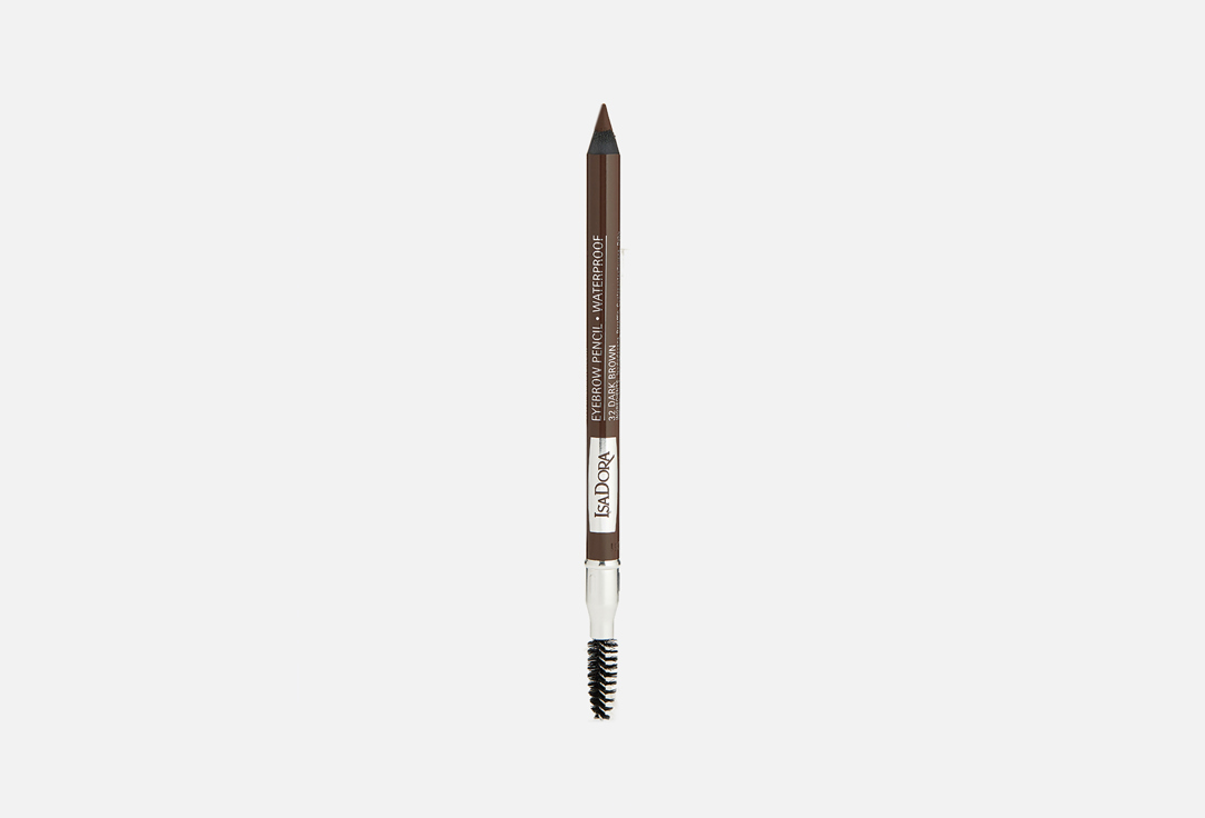 Водостойкий карандаш для бровей с щеточкой IsaDora Eyebrow Pencil Waterproof 32, Dark Brown