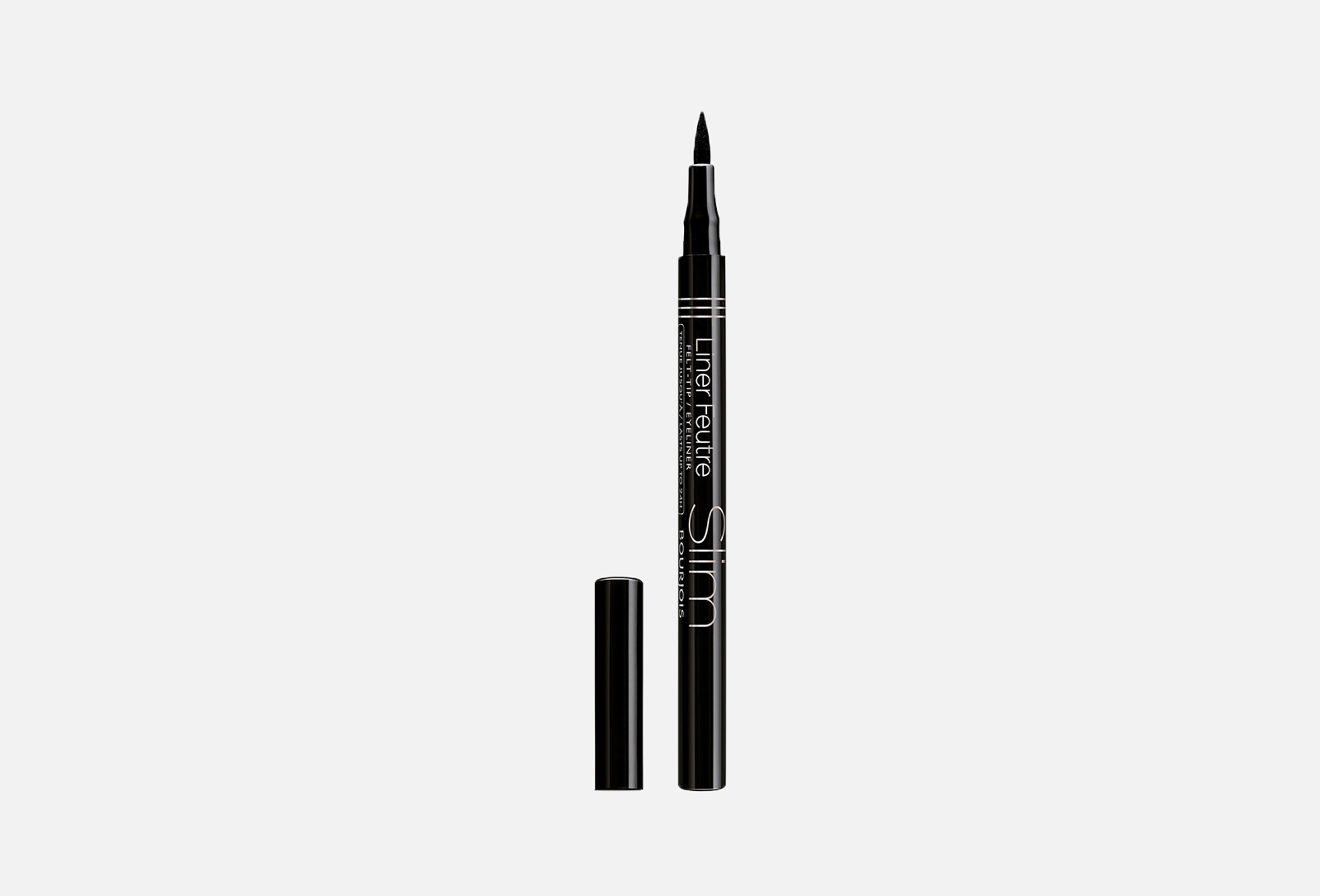 Bourjois Liner Pinceau Felt Tip - Präziser Flüssig-Eyeliner, Farbe 16 Noir (Schwarz)