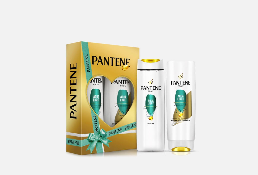 цена Подарочный набор шампунь + бальзам-ополаскиватель PANTENE Твои волосы - воплощение мечты! 1 шт
