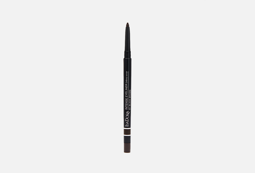Водостойкий автоматический карандаш для глаз IsaDora Intens Eyeliner 24 Hrs Wear  61, Black Brown 