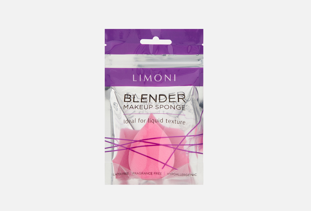 

Спонж для макияжа LIMONI, Blender makeup sponge pink 1 шт