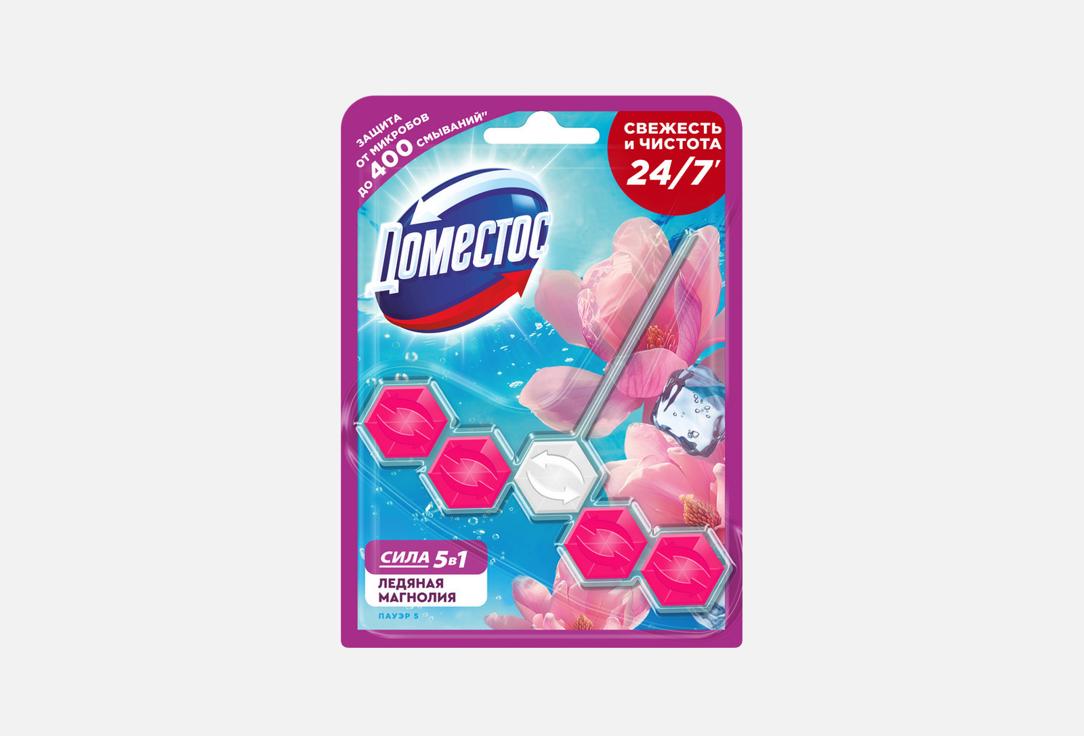 

Блок для чистки унитаза ДОМЕСТОС, Power5, ледяная магнолия 55 г