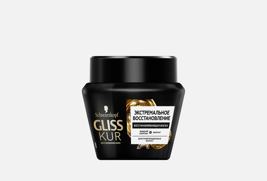 Маска для волос GLISS KUR Ultimate Repair 300 мл gliss kur bio tech регенерация маска гоммаж для волос 50 г 50 мл пакет
