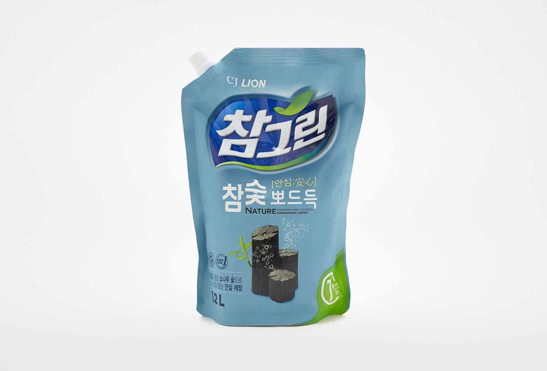 Изображение товара Жидкость для мытья посуды Lion Древесный уголь