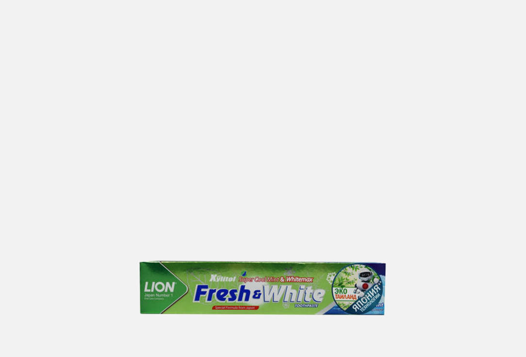 Паста зубная для защиты от кариеса прохладная мята LION Fresh & White 1 шт паста зубная отбеливающая супер прохладная мята lion fresh