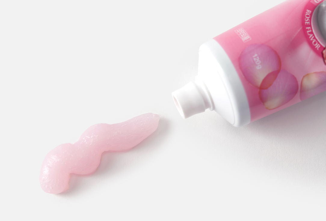 Зубная паста для чувствительных десен с ароматом розы, фторсодержащая Lion Systema 