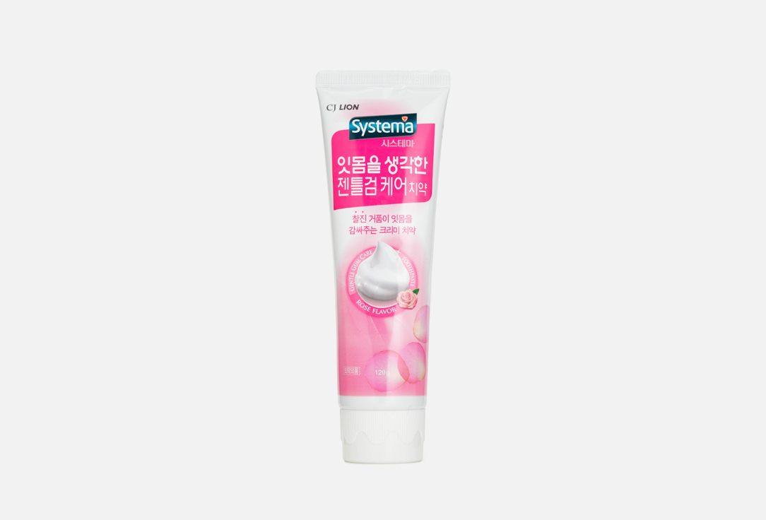 Зубная паста для чувствительных десен с ароматом розы, фторсодержащая CJ LION Systema 