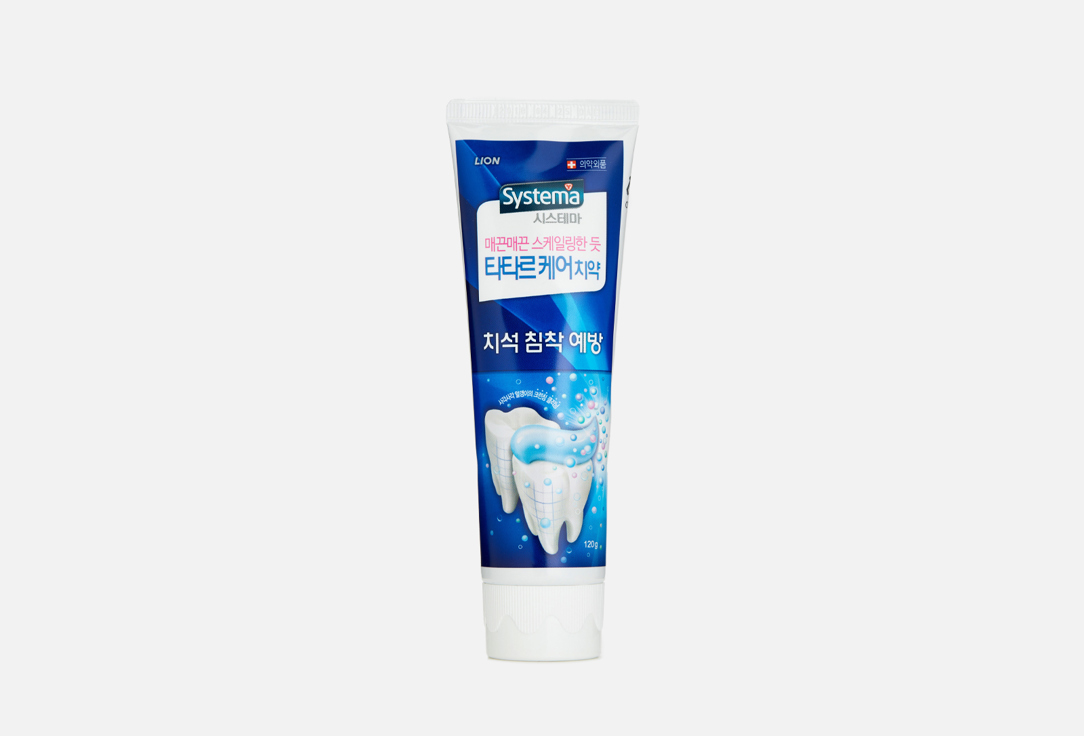 Зубная паста против образования зубного камня LION Systema tartar control 120 г systema systema ночная зубная паста systema night protect