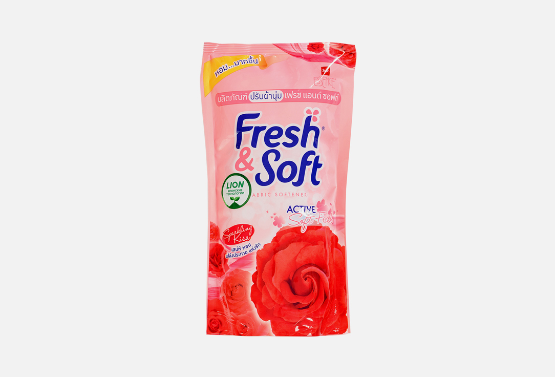 цена Кондиционер для белья парфюмированный сменный блок LION Fresh&Soft Morning Kiss 600 мл