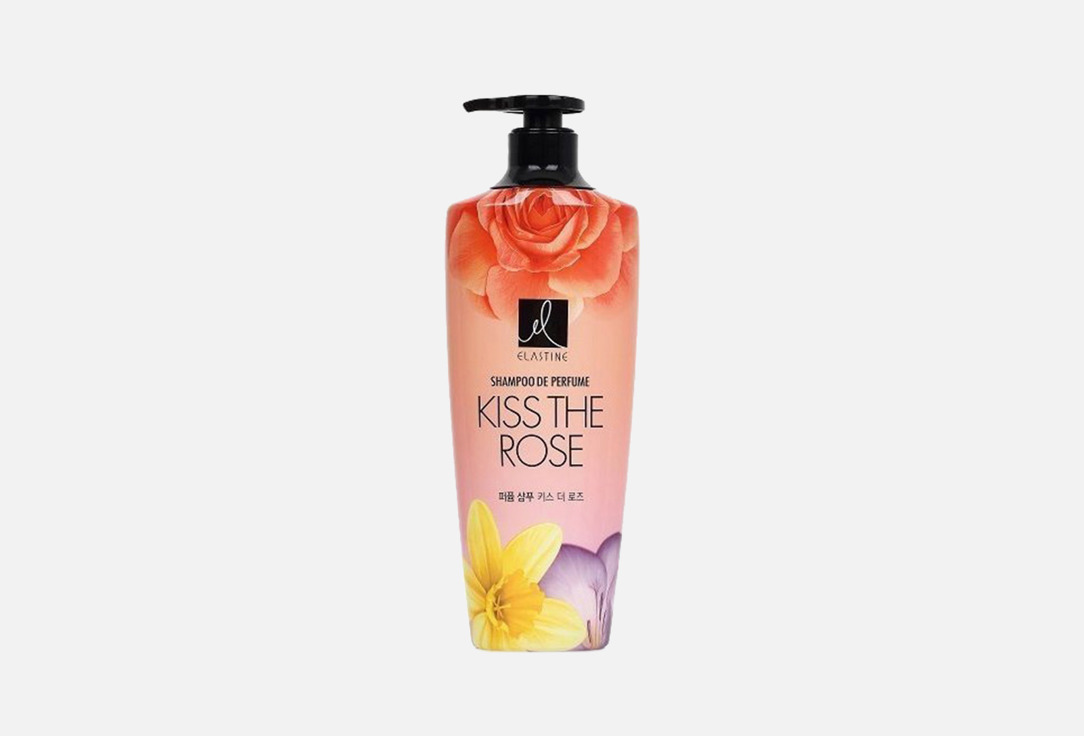 Парфюмированный шампунь для всех типов волос  Elastine Kiss the rose 