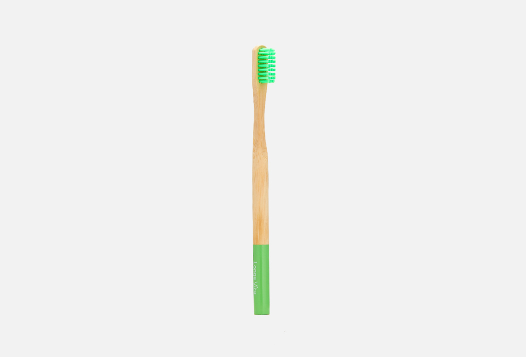 цена Зубная щетка средней жесткости в ассортименте LONGA VITA Bamboo 1 шт