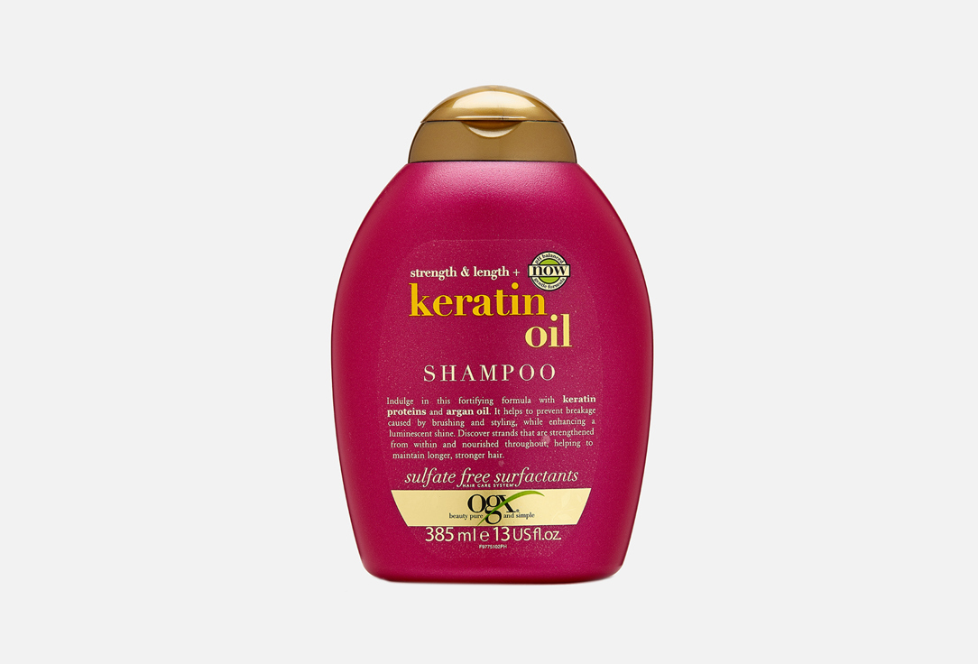 Шампунь для волос с кератиновым маслом OGX Против ломкости волос 385 мл