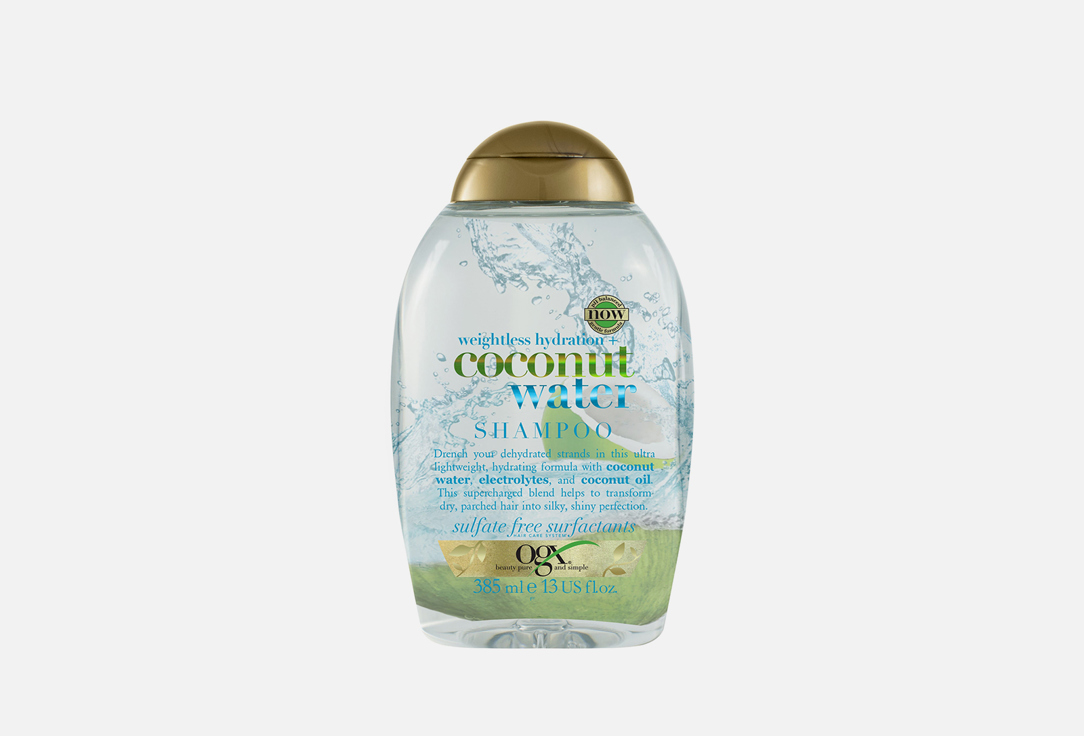Шампунь для волос с кокосовой водой  OGX Невесомое увлажнение 