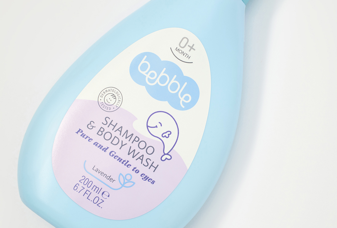 Детский шампунь для волос и тела 0+ Bebble Shampoo & Body Wash 