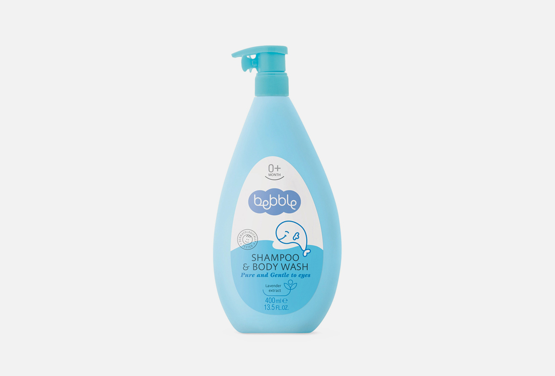 Детский шампунь для волос и тела 0+ BEBBLE Shampoo & Body Wash 400 мл