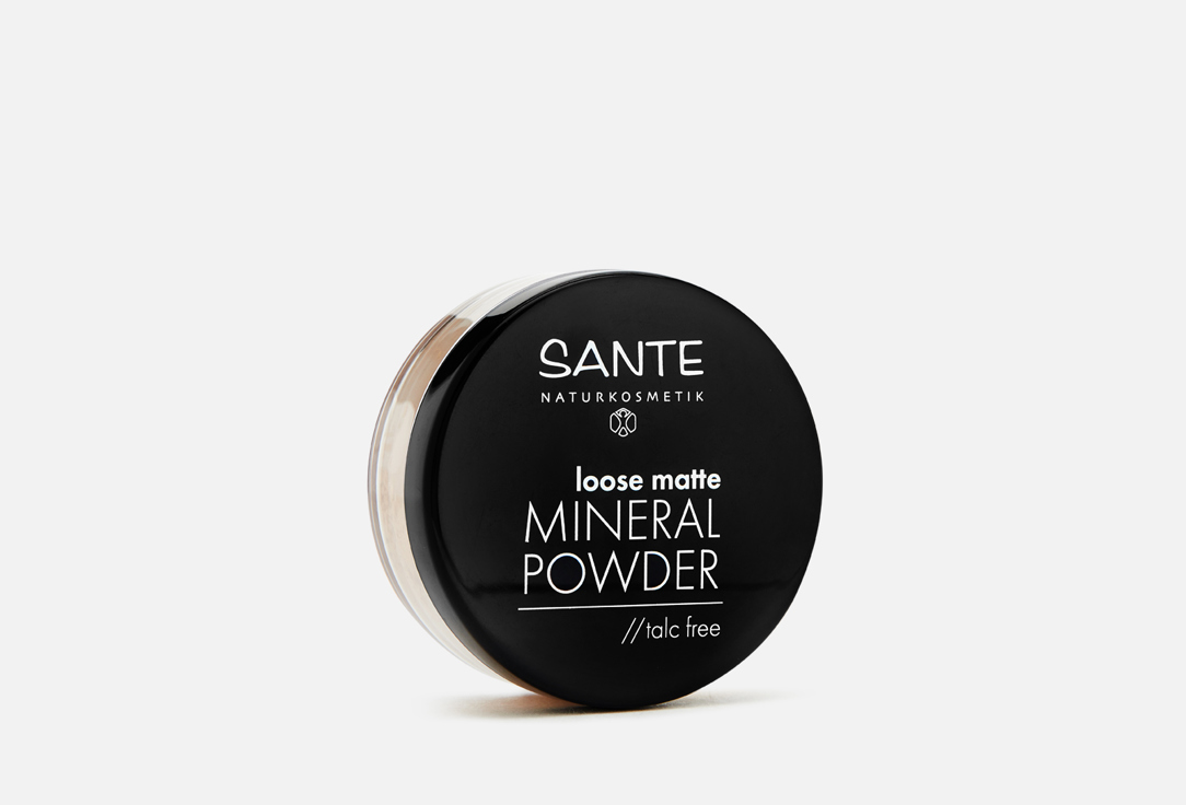 Рассыпчатая матирующая минеральная пудра  SANTE Loose matte Mineral Powder  