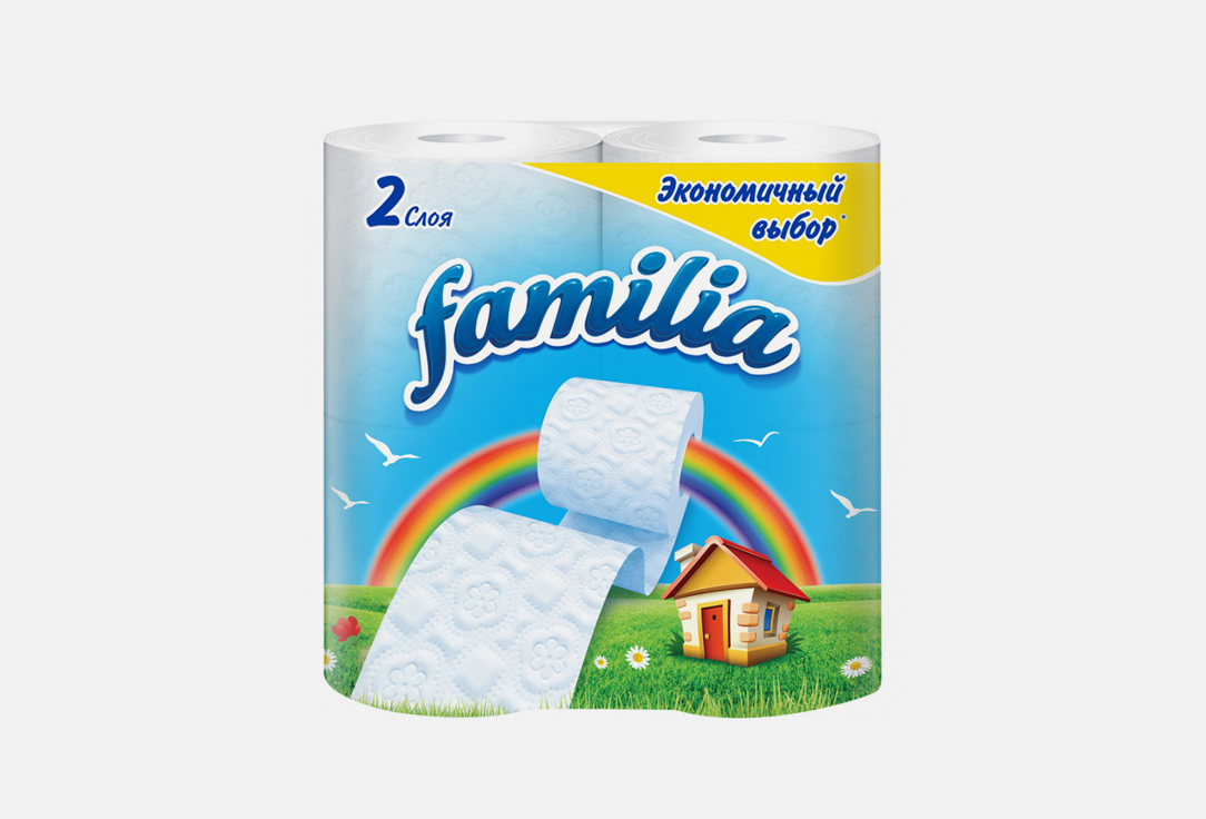 Туалетная бумага FAMILIA Rainbow 4 шт туалетная бумага familia rainbow 8 шт