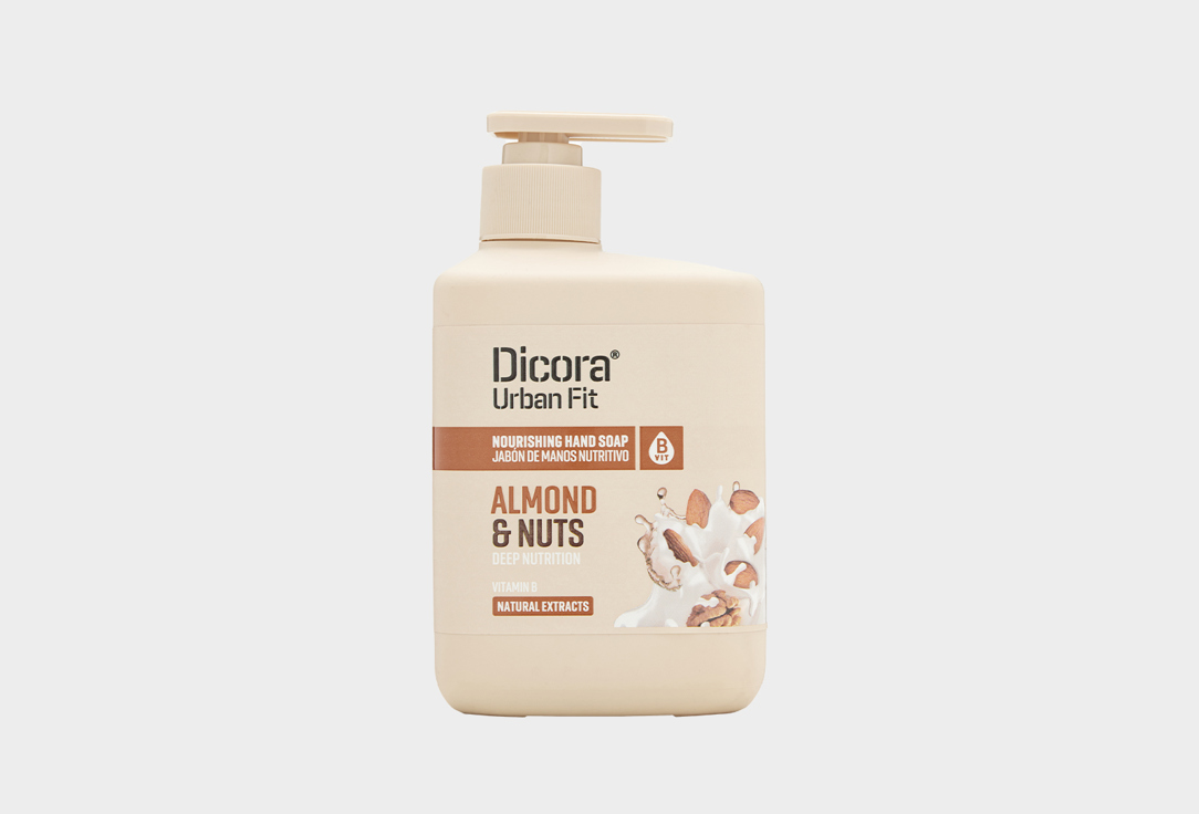 Мыло для рук жидкое DICORA Миндаль и орехи 500 мл мыло для мытья рук dicora milk