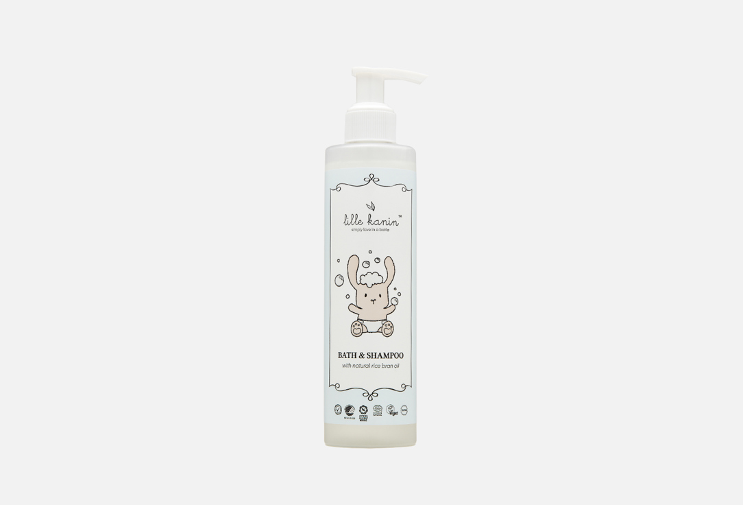 Детский шампунь и гель для душа Little Rabbit Bath & Shampoo 